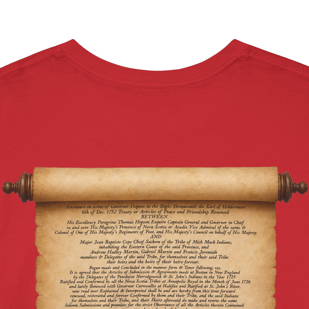 Peace and Friendship Treaty Tee — 1752 Hopson & Cope Historical Document ShirtEmber Spirit Apparel