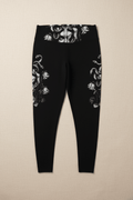 Plus Size Medusa Leggings — Gothic Black & White All - Over Print.Ember Spirit Apparel