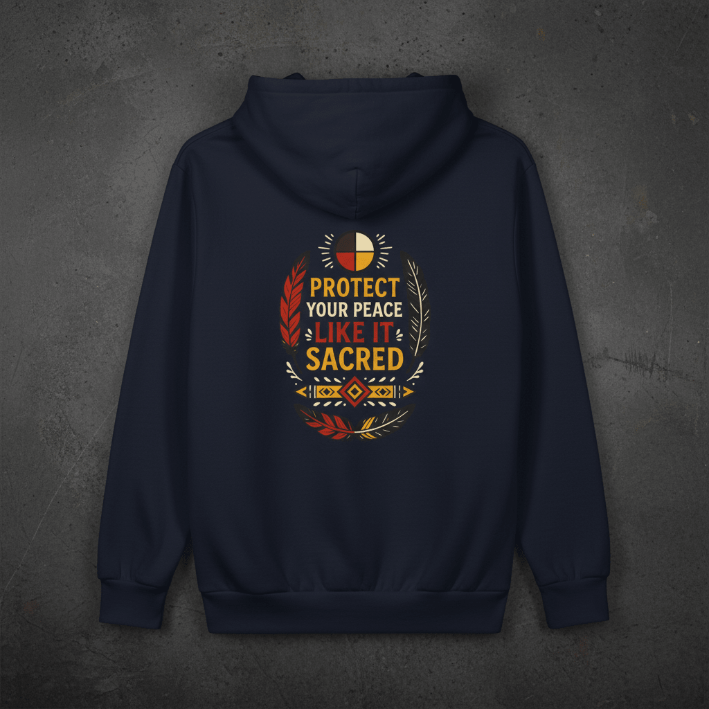Protect Your Peace Hoodie — Sacred Peace PulloverEmber Spirit Apparel