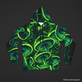 Psychedelic Neon Mushroom Athletic HoodieEmber Spirit Apparel