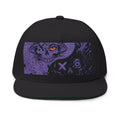 Purple Yin Yang Mushroom Embroidered Flat Bill CapEmber Spirit Apparel