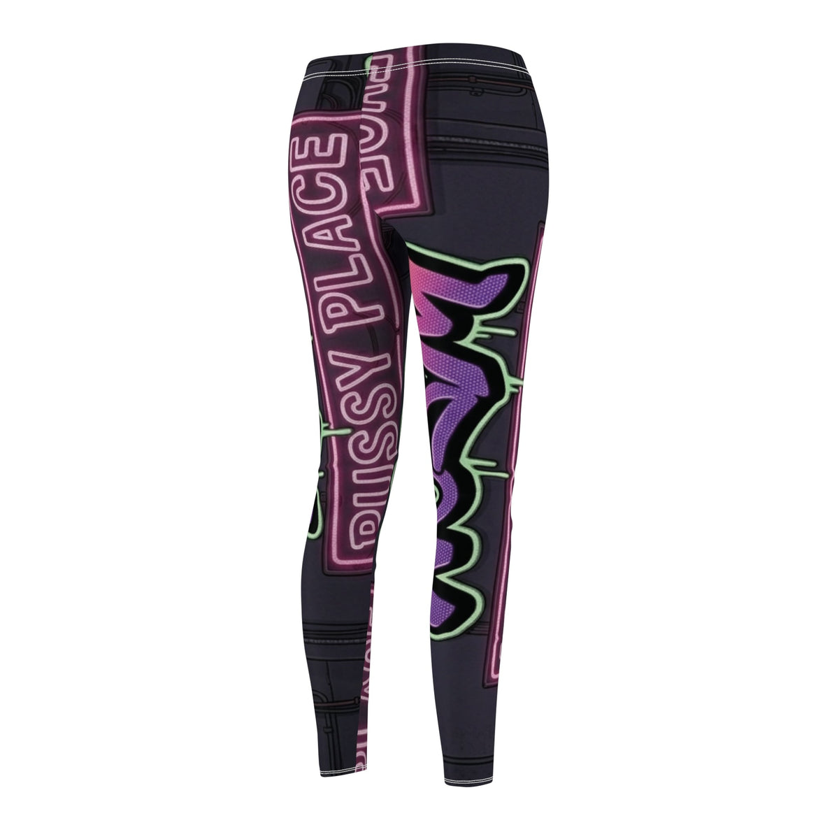 Pussy Place - Women's Cut & Sew Casual Leggings (AOP)Ember Spirit Apparel
