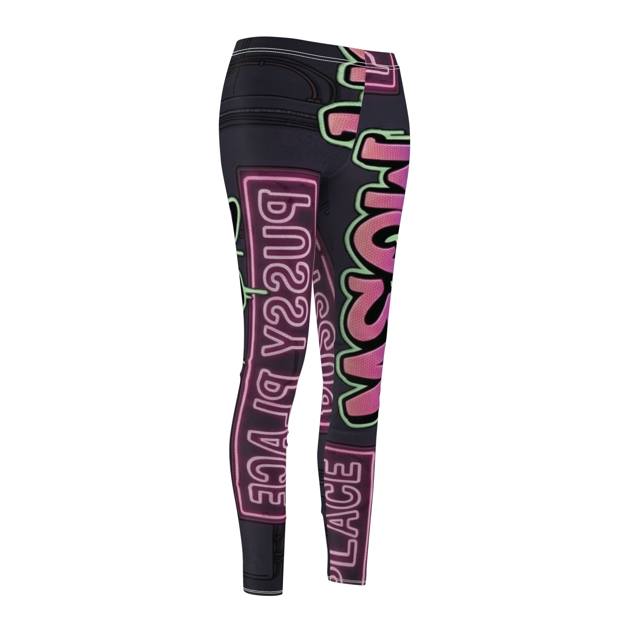 Pussy Place - Women's Cut & Sew Casual Leggings (AOP)Ember Spirit Apparel