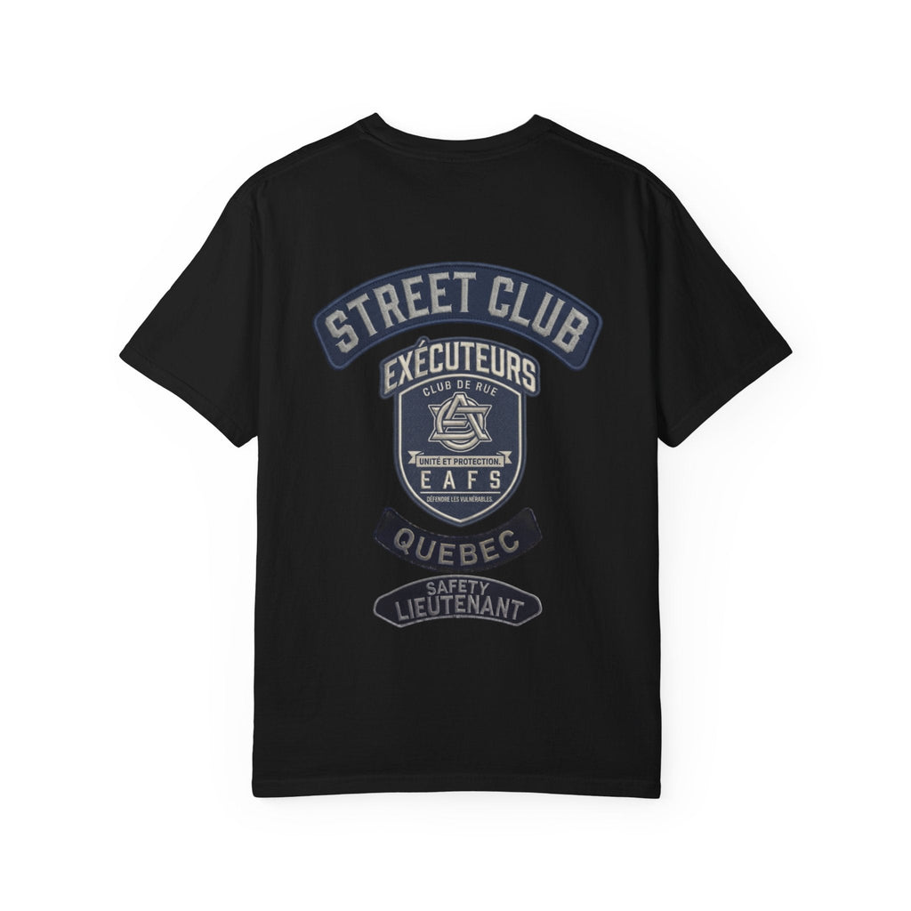 Quebec Safety Lieutenant Support - Street Club Enforcers Tee — CAWS Québec (French)Ember Spirit Apparel