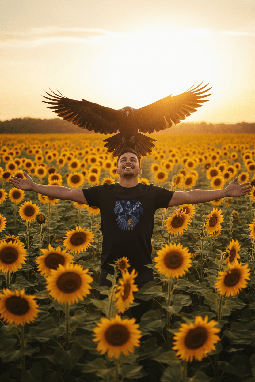Raven & Birds Tee — Honor the Little Moments, Give ThanksEmber Spirit Apparel