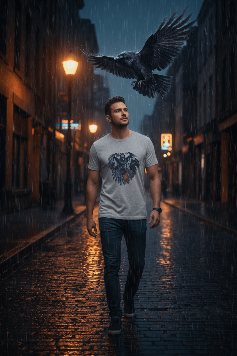 Raven & Birds Tee — Honor the Little Moments, Give ThanksEmber Spirit Apparel