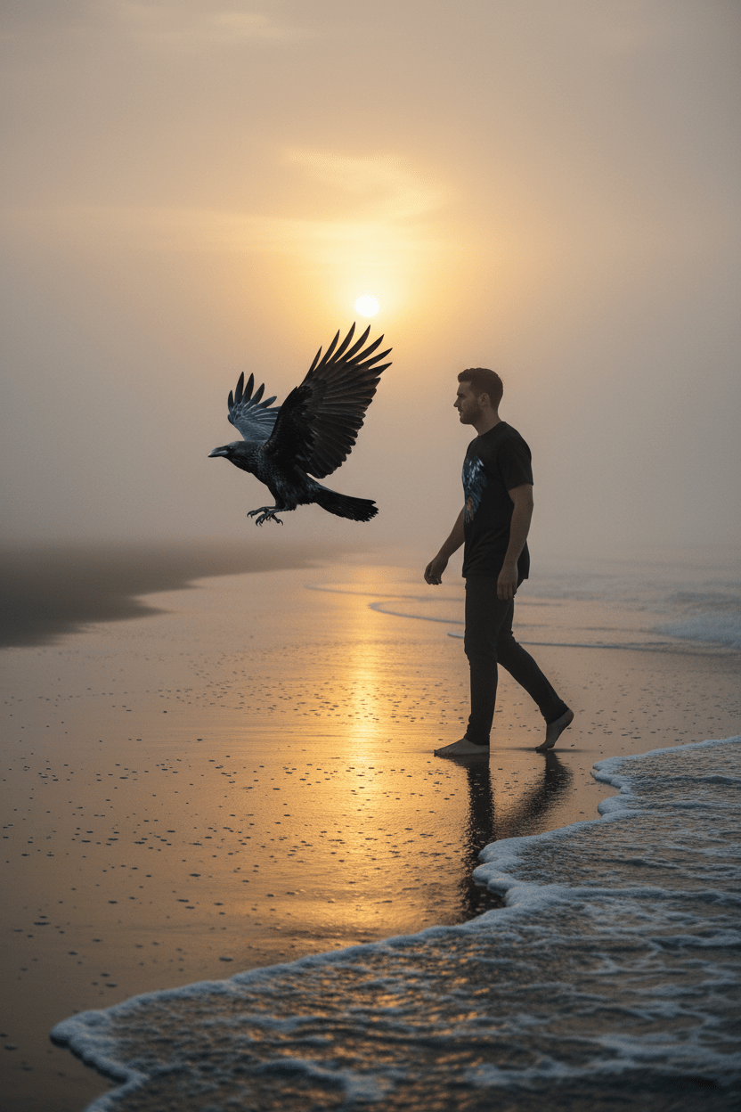 Raven & Birds Tee — Honor the Little Moments, Give ThanksEmber Spirit Apparel