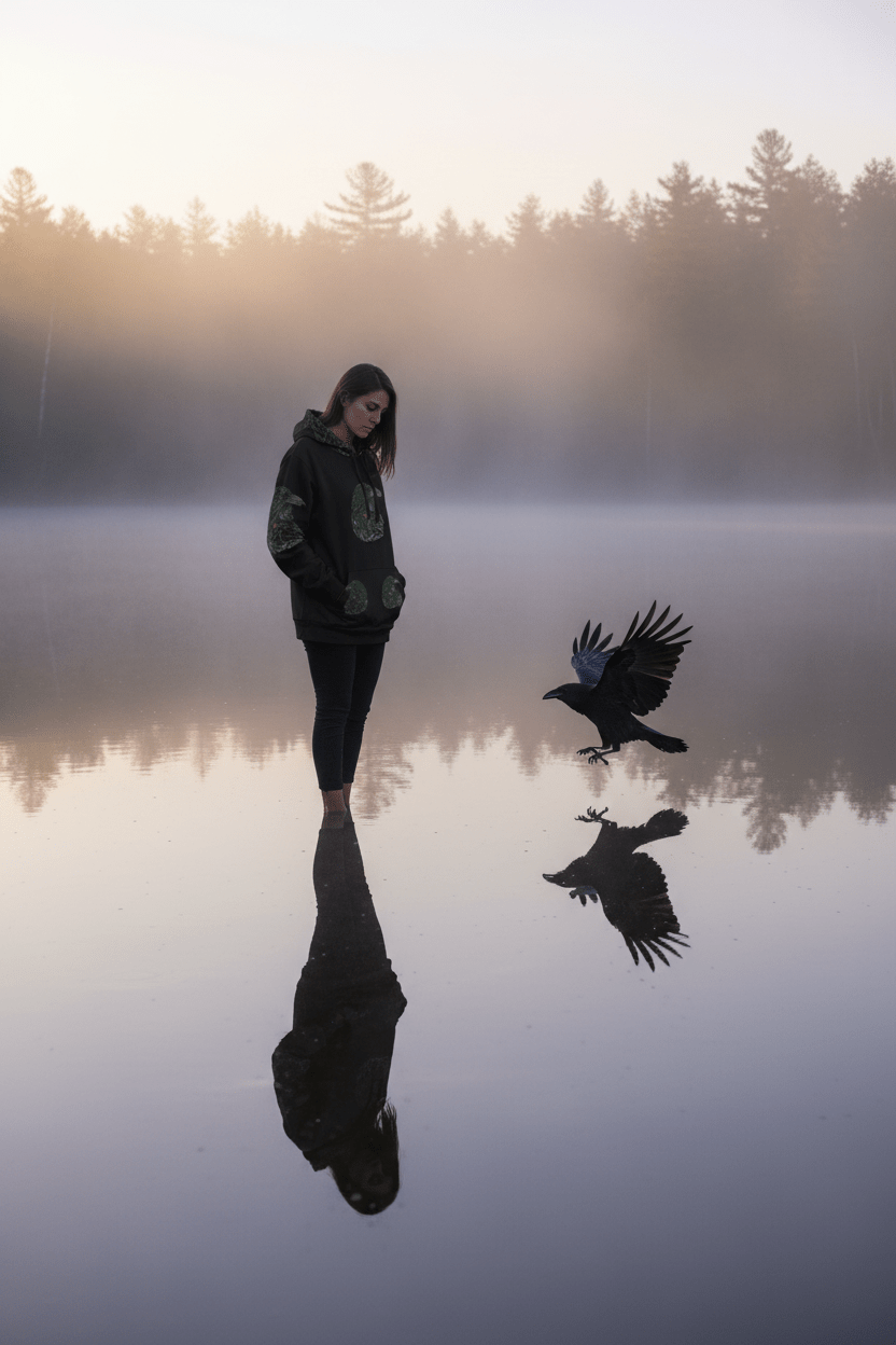 Raven Kindred Spirit Hoodie — Honor Your ConnectionEmber Spirit Apparel
