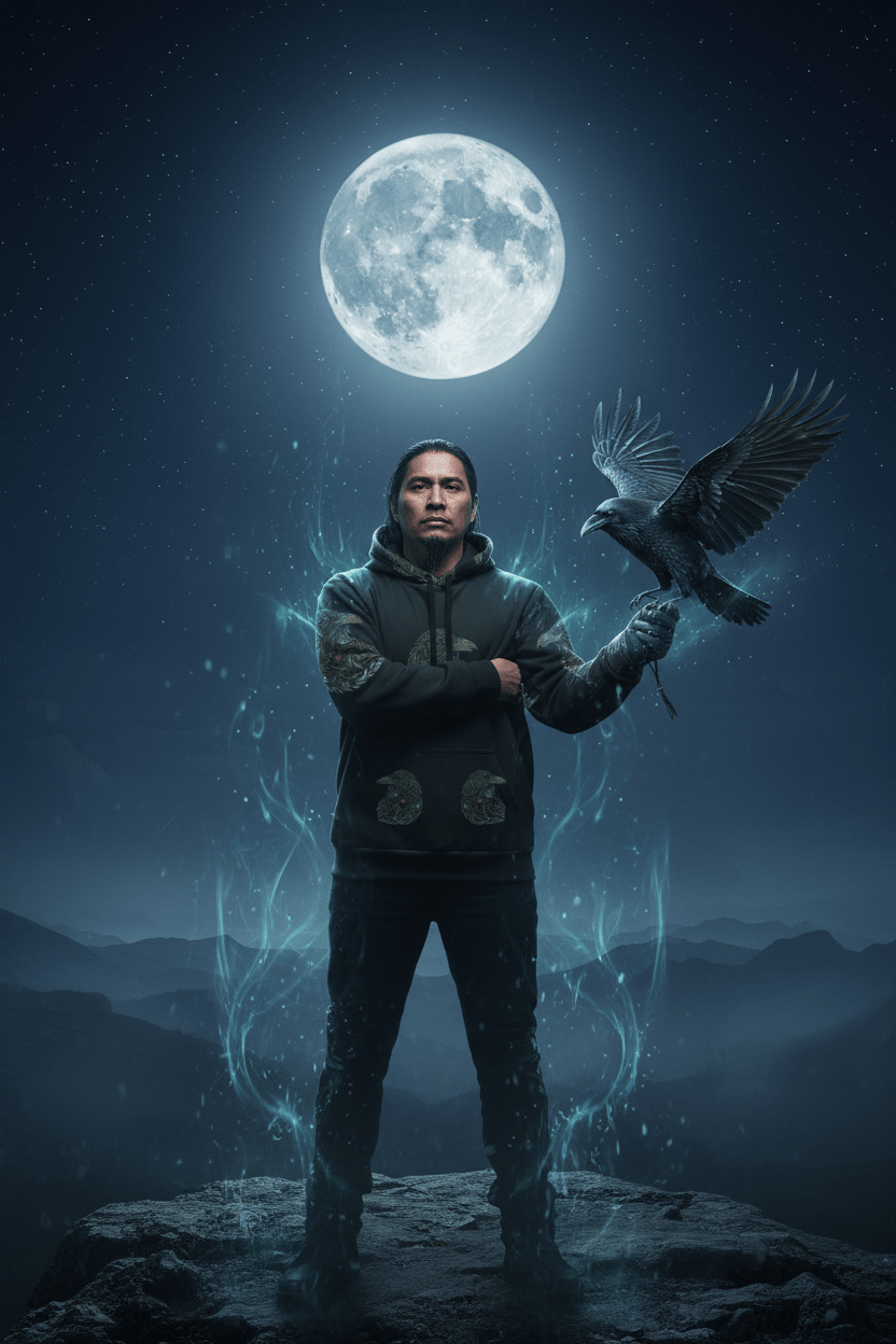 Raven Kindred Spirit Hoodie — Honor Your ConnectionEmber Spirit Apparel