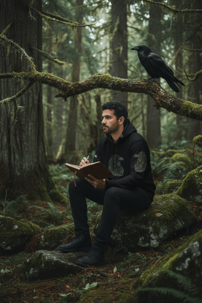 Raven Kindred Spirit Hoodie — Honor Your ConnectionEmber Spirit Apparel