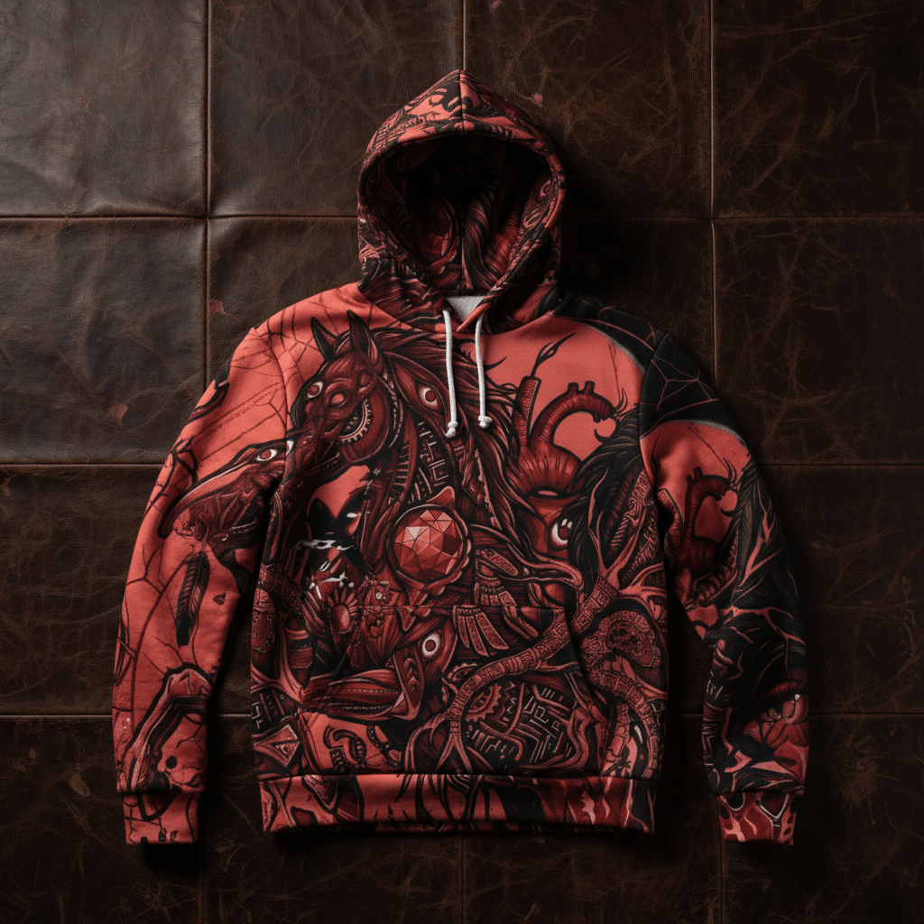 Red Horse Pride Hoodie — Mi'kmaq Name TributeEmber Spirit Apparel