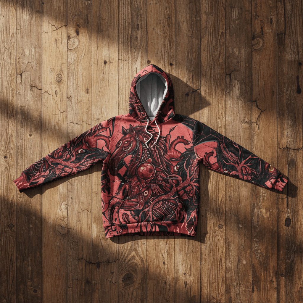 Red Horse Pride Hoodie — Mi'kmaq Name TributeEmber Spirit Apparel