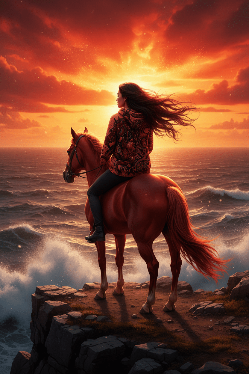 Red Horse Pride Hoodie — Mi'kmaq Name TributeEmber Spirit Apparel
