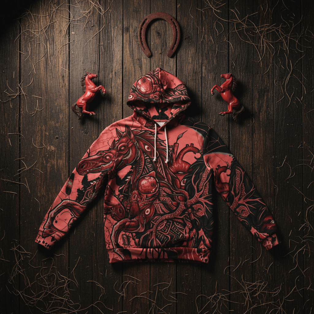 Red Horse Pride Hoodie — Mi'kmaq Name TributeEmber Spirit Apparel