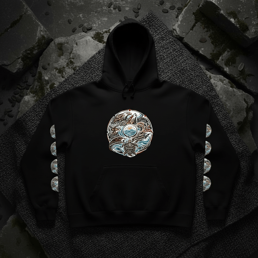 Red Road Animal Teachings Hoodie — Native Wisdom Explained (100% Cotton)Ember Spirit Apparel