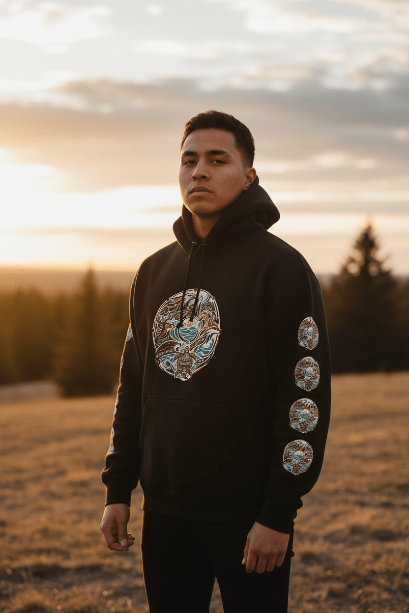 Red Road Animal Teachings Hoodie — Native Wisdom Explained (100% Cotton)Ember Spirit Apparel