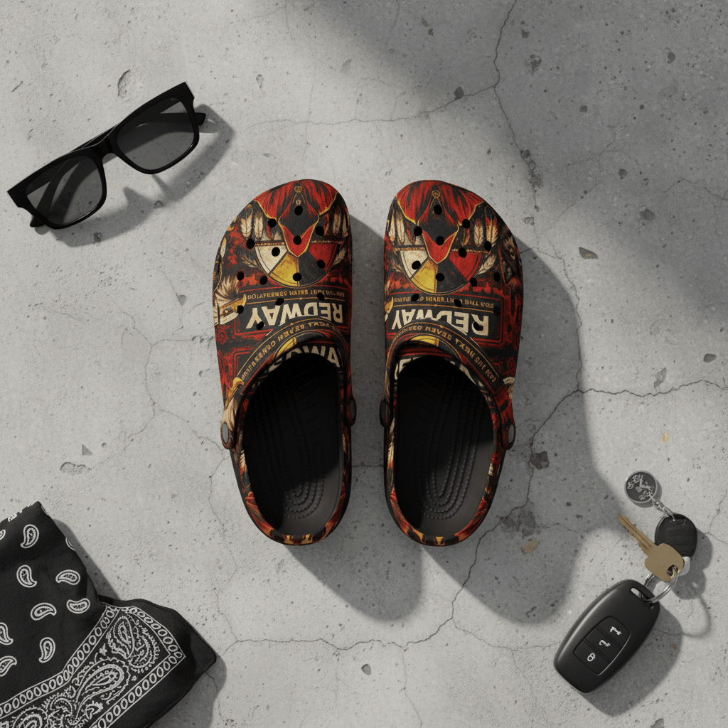 Redway 7 Generations Graphic Clogs — EVA Foam Slip - On ShoesEmber Spirit Apparel
