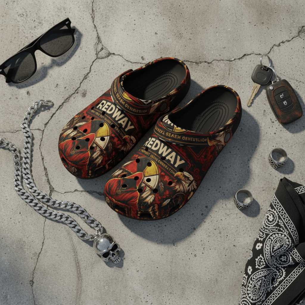 Redway 7 Generations Graphic Clogs — EVA Foam Slip - On ShoesEmber Spirit Apparel
