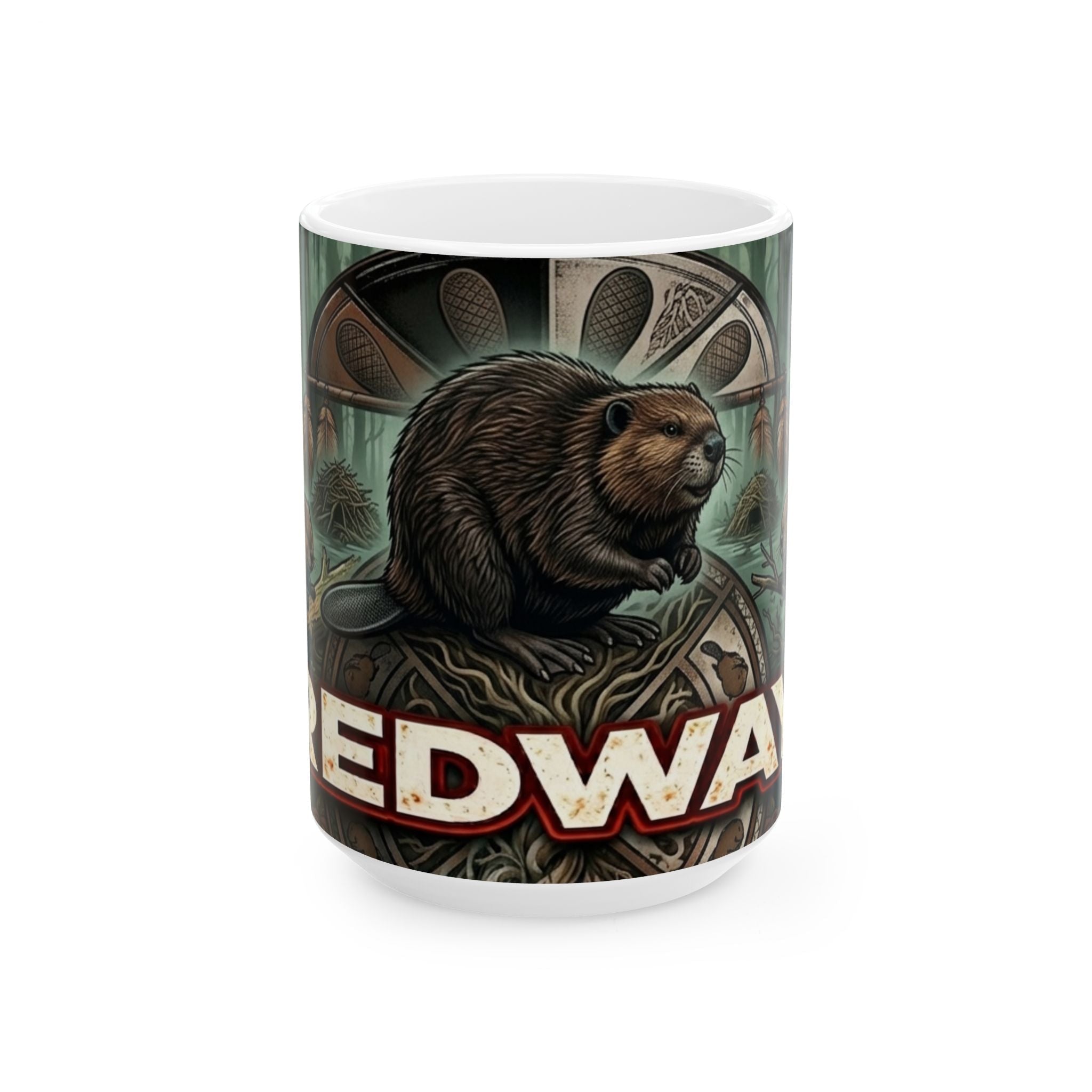 Redway Beaver Ceramic Mug,Ember Spirit Apparel