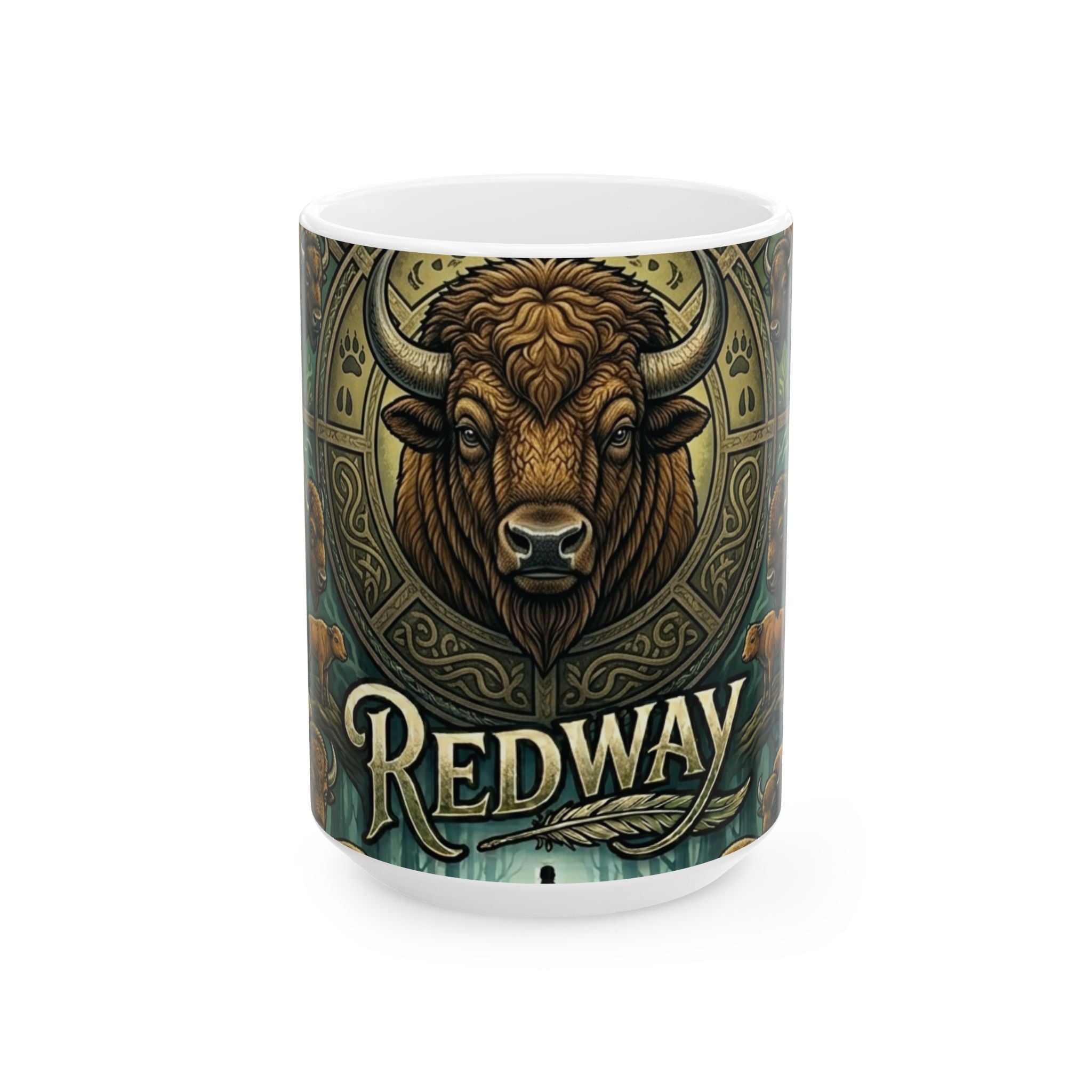 Redway Buffalo - Ceramic Mug, (11oz, 15oz)Ember Spirit Apparel