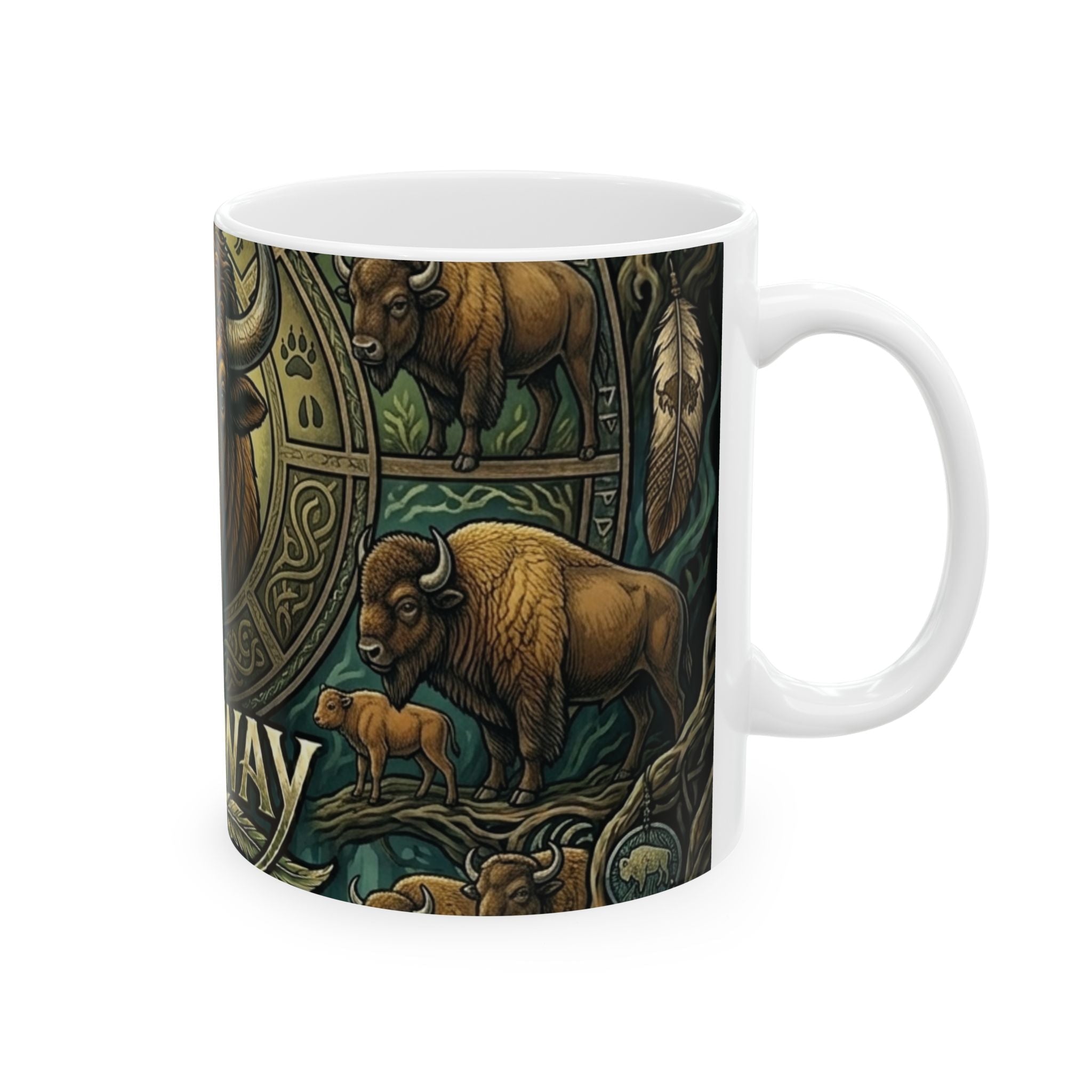 Redway Buffalo - Ceramic Mug, (11oz, 15oz)Ember Spirit Apparel