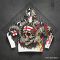 Redway Skull Hooded Sweatshirt — Native Headdress Graphic HoodieEmber Spirit Apparel