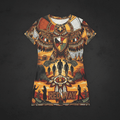 RedWay Thunderbird Strength T-Shirt Dress — Indigenous - Inspired AOP DesignEmber Spirit Apparel