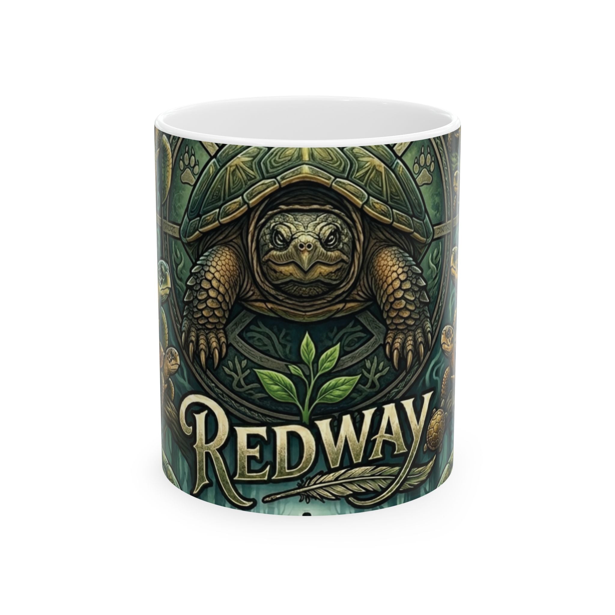 Redway Turtle - Ceramic Mug, (11oz, 15oz)Ember Spirit Apparel