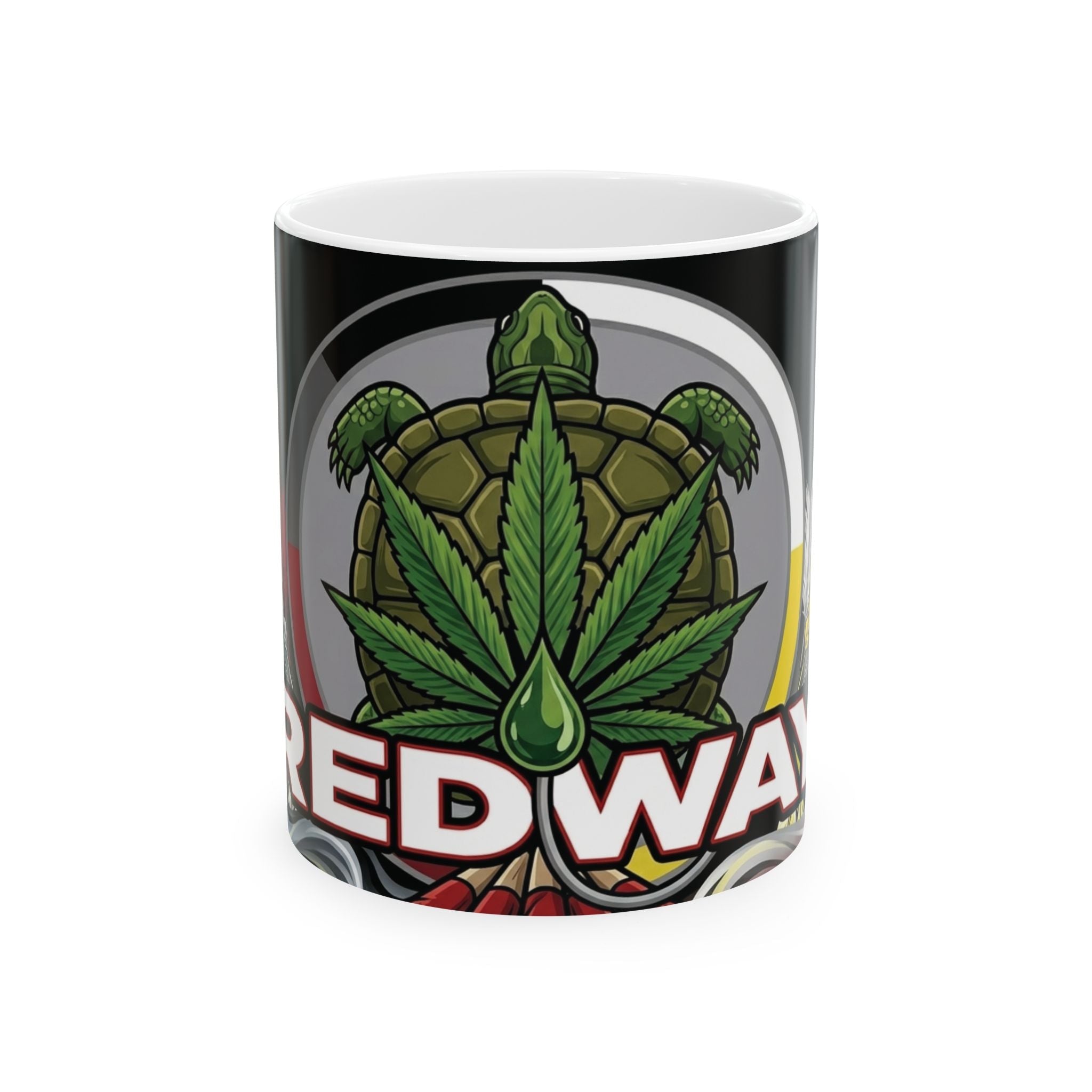 Redway Turtle Medicine Leaf - Ceramic Mug, (11oz, 15oz)Ember Spirit Apparel