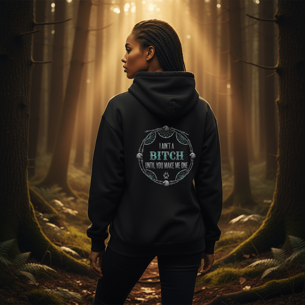 Resilient Dreamcatcher Hoodie – Indigenous Empowerment Organic French Terry SweatshirtEmber Spirit Apparel