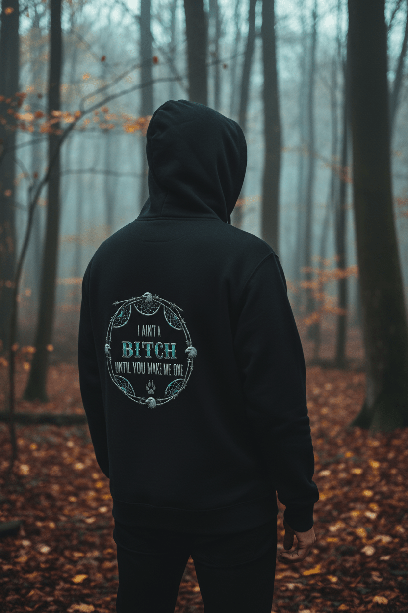 Resilient Dreamcatcher Hoodie – Indigenous Empowerment Organic French Terry SweatshirtEmber Spirit Apparel