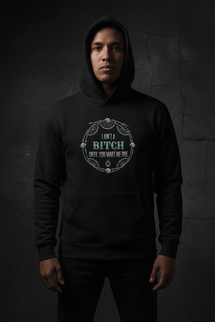 Resilient Dreamcatcher Hoodie – Indigenous Empowerment Organic French Terry SweatshirtEmber Spirit Apparel