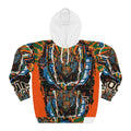 Roots & Future Graphic Hoodie — Bold Afro - Futurist All - Over PrintEmber Spirit Apparel