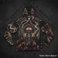 Skull Chief Hoodie – Native Headdress All - Over Print Fashion HoodieEmber Spirit Apparel