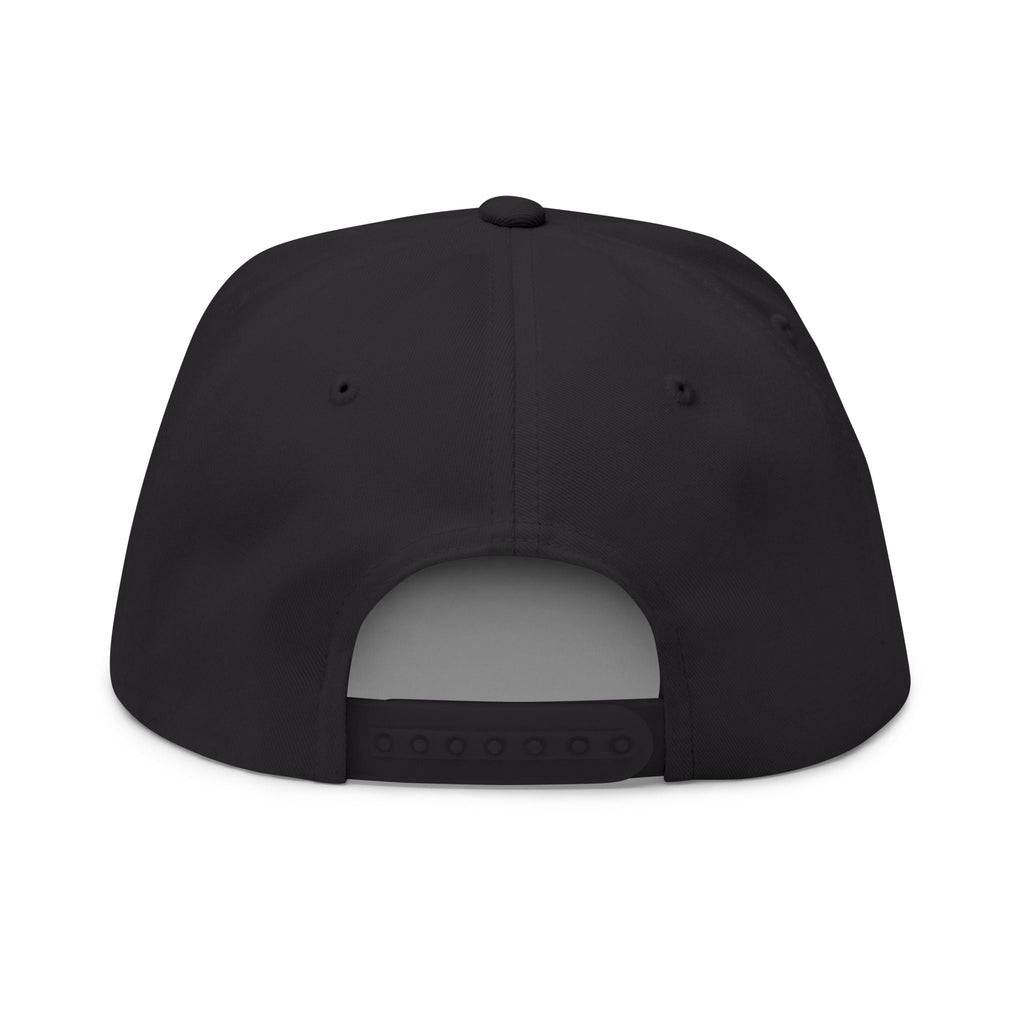 Skull Split Snapback Hat — Grunge Yellow Ying Yang Embroidered DesignEmber Spirit Apparel