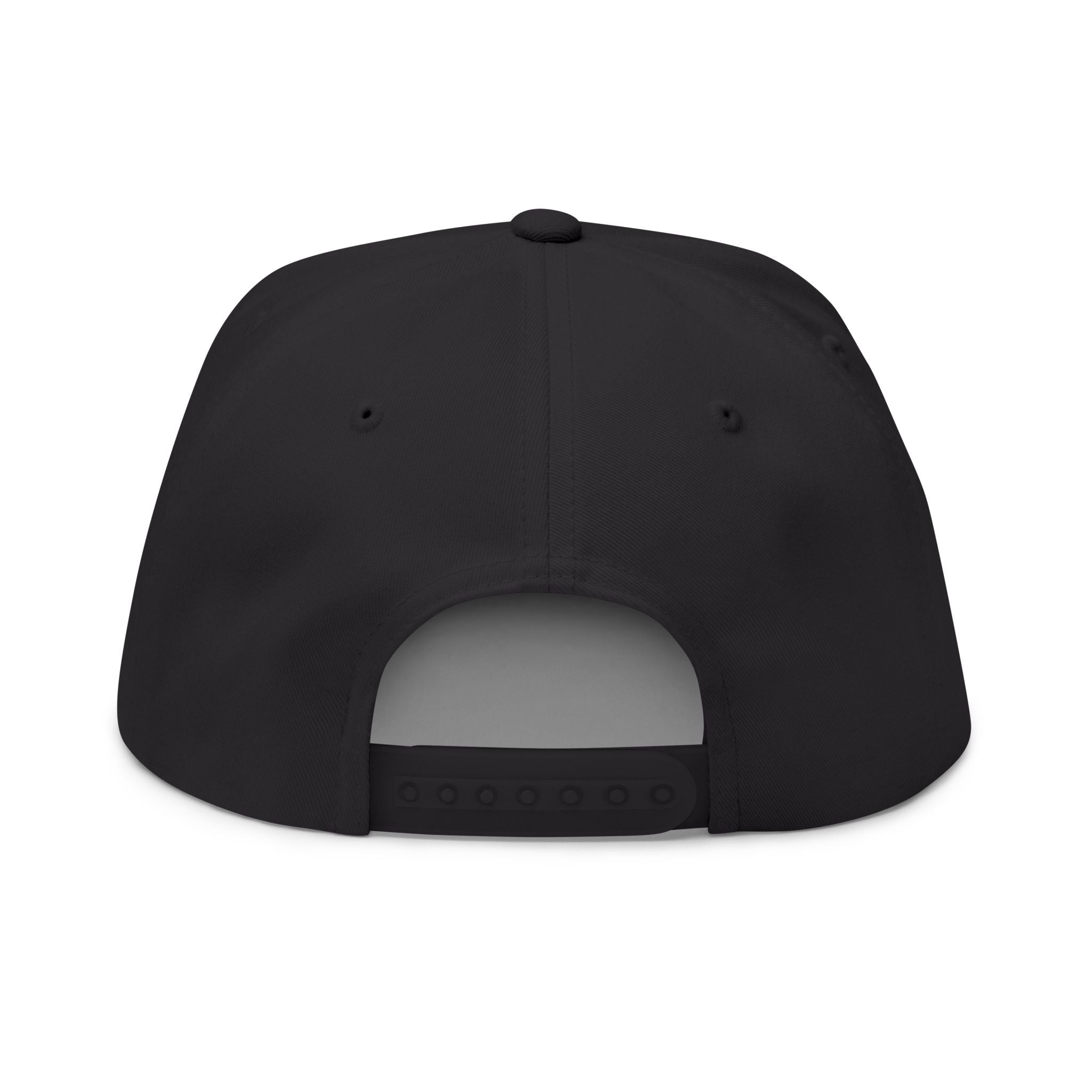 Skull Split Snapback Hat — Grunge Yellow Ying Yang Embroidered DesignEmber Spirit Apparel