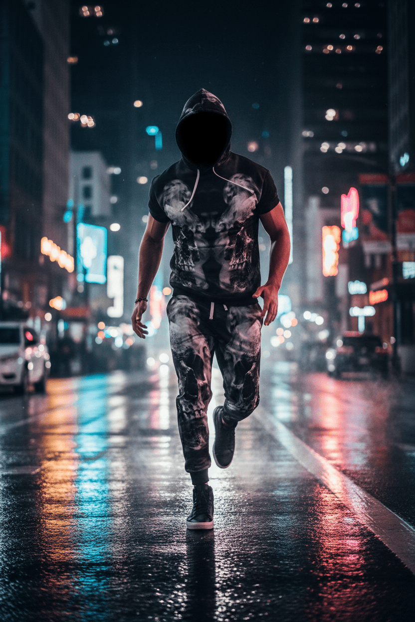 Smokey's Skull Athletic Joggers (AOP)Ember Spirit Apparel