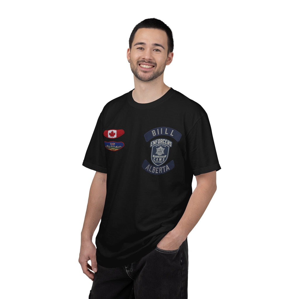 Street Club Enforcers Tee — CAW (Children Animals Women) Protection Crest T-ShirtEmber Spirit Apparel