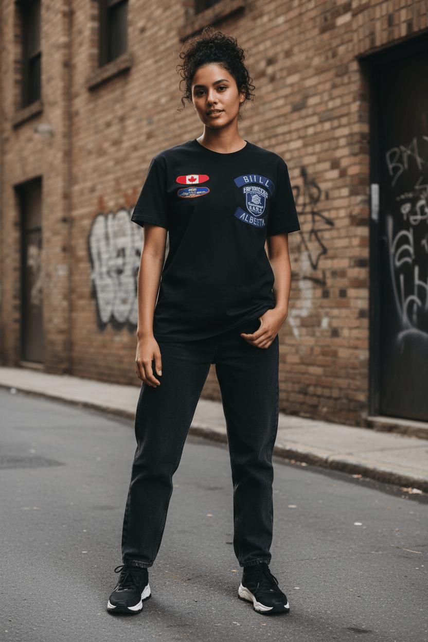 Street Club Enforcers Tee — CAW (Children Animals Women) Protection Crest T-ShirtEmber Spirit Apparel