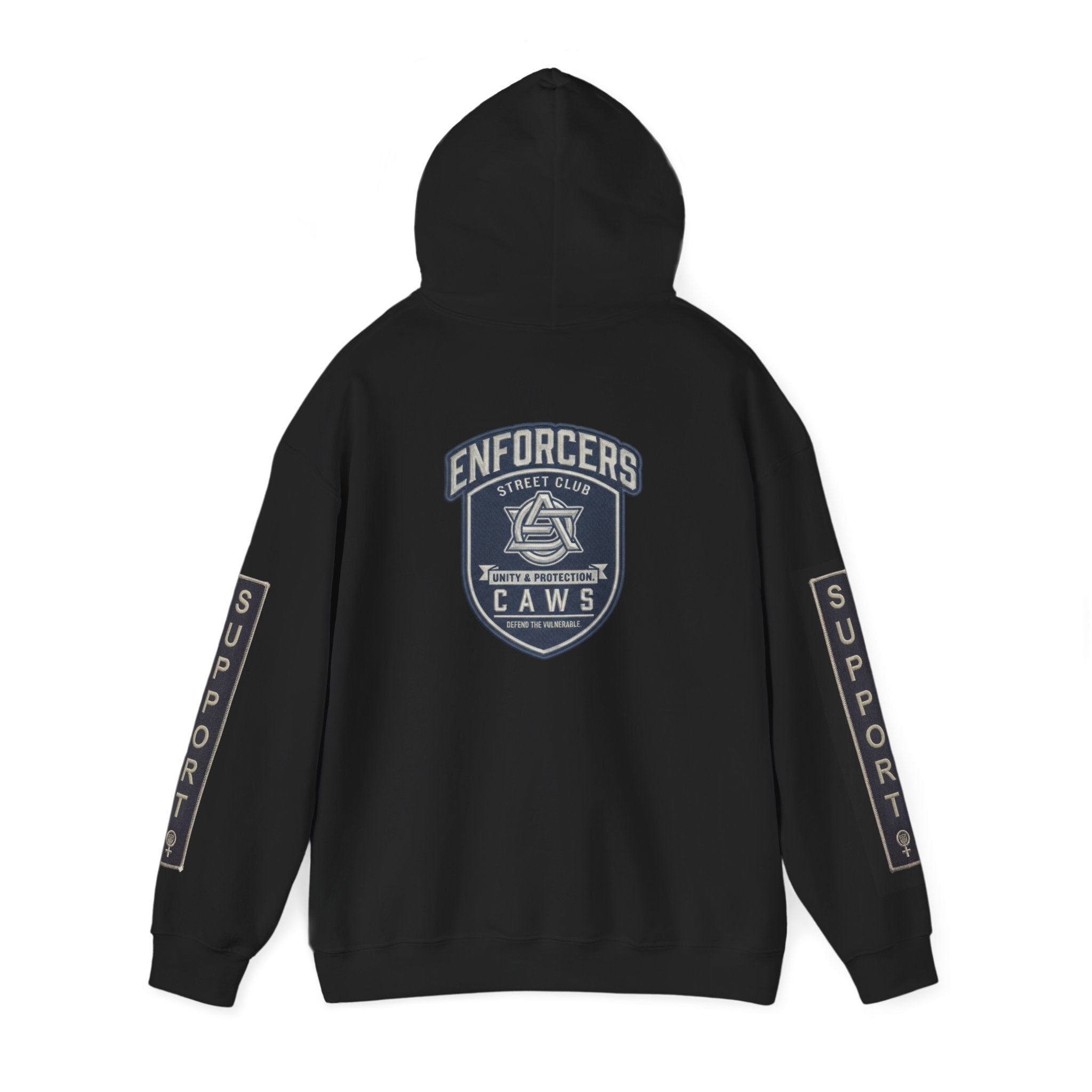 Support Gear CAWS - Enforcers - Unisex Heavy Blend™ Hooded SweatshirtEmber Spirit Apparel