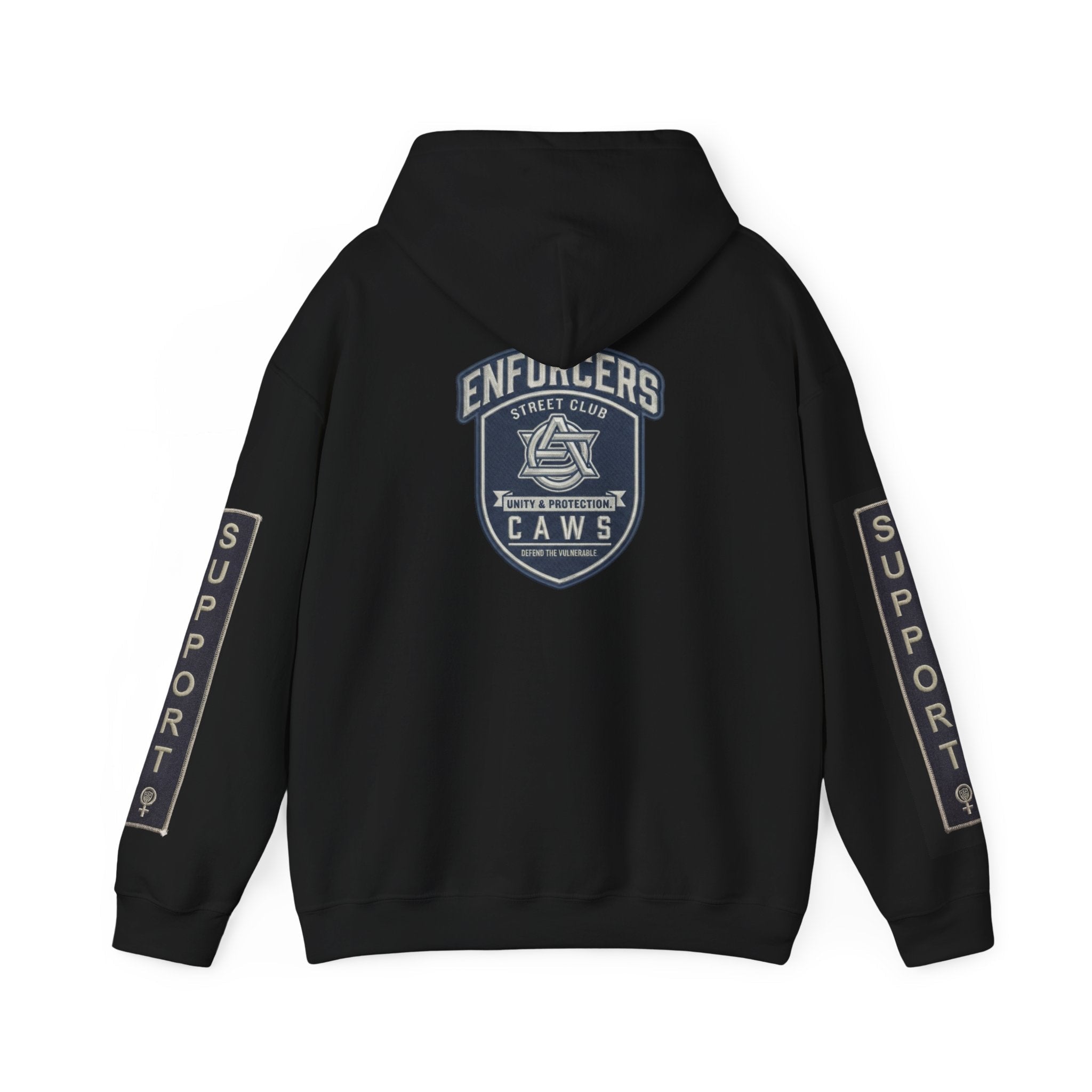 Support Gear CAWS - Enforcers - Unisex Heavy Blend™ Hooded SweatshirtEmber Spirit Apparel
