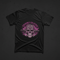 Survivor's Collective Skull T-Shirt — Pink Floral Day of the Dead DesignEmber Spirit Apparel