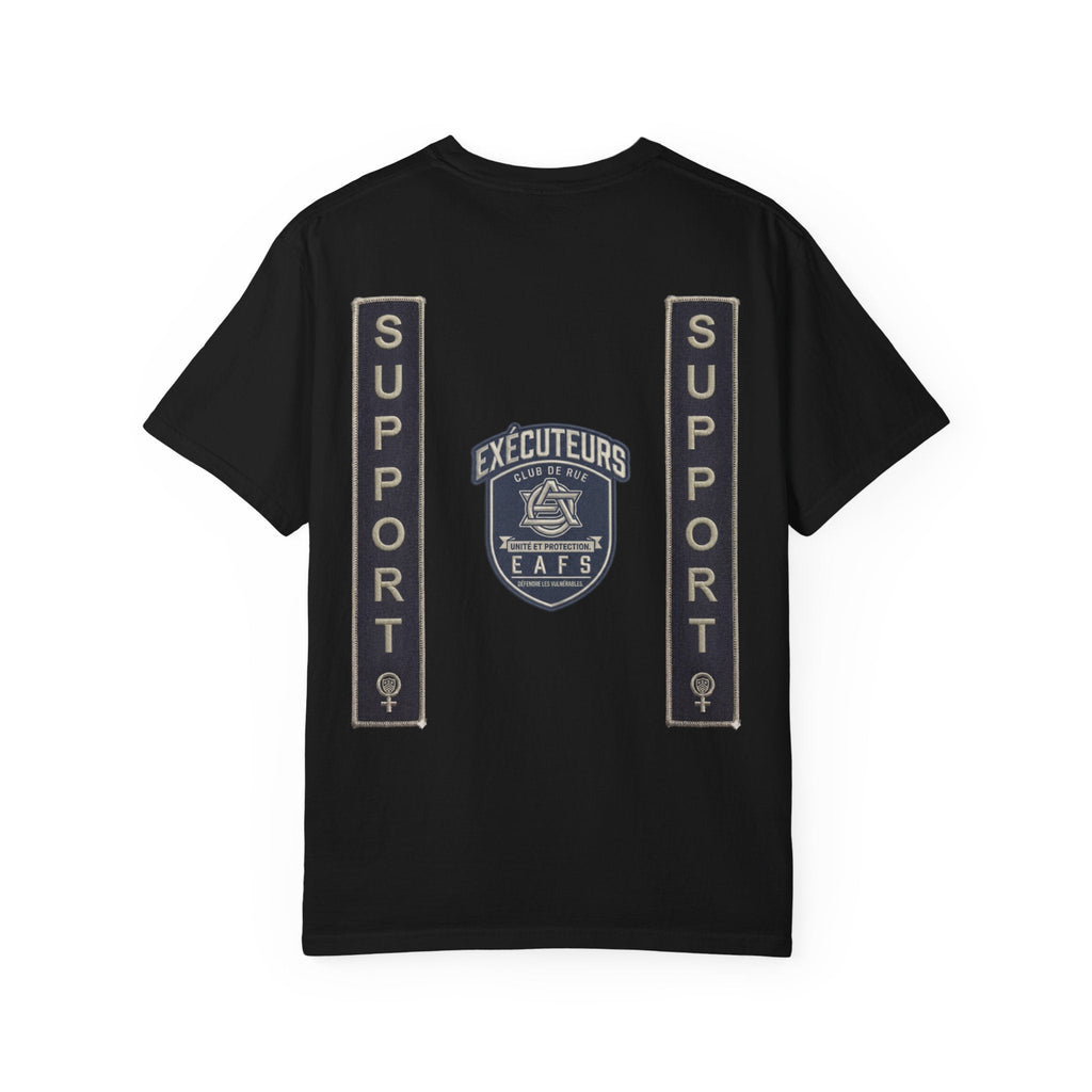 Tee de soutien Street Club Enforcers — EAFS (Enfants, Animaux, Femmes) T-Shirt Écusson de Protection (Français)Ember Spirit Apparel