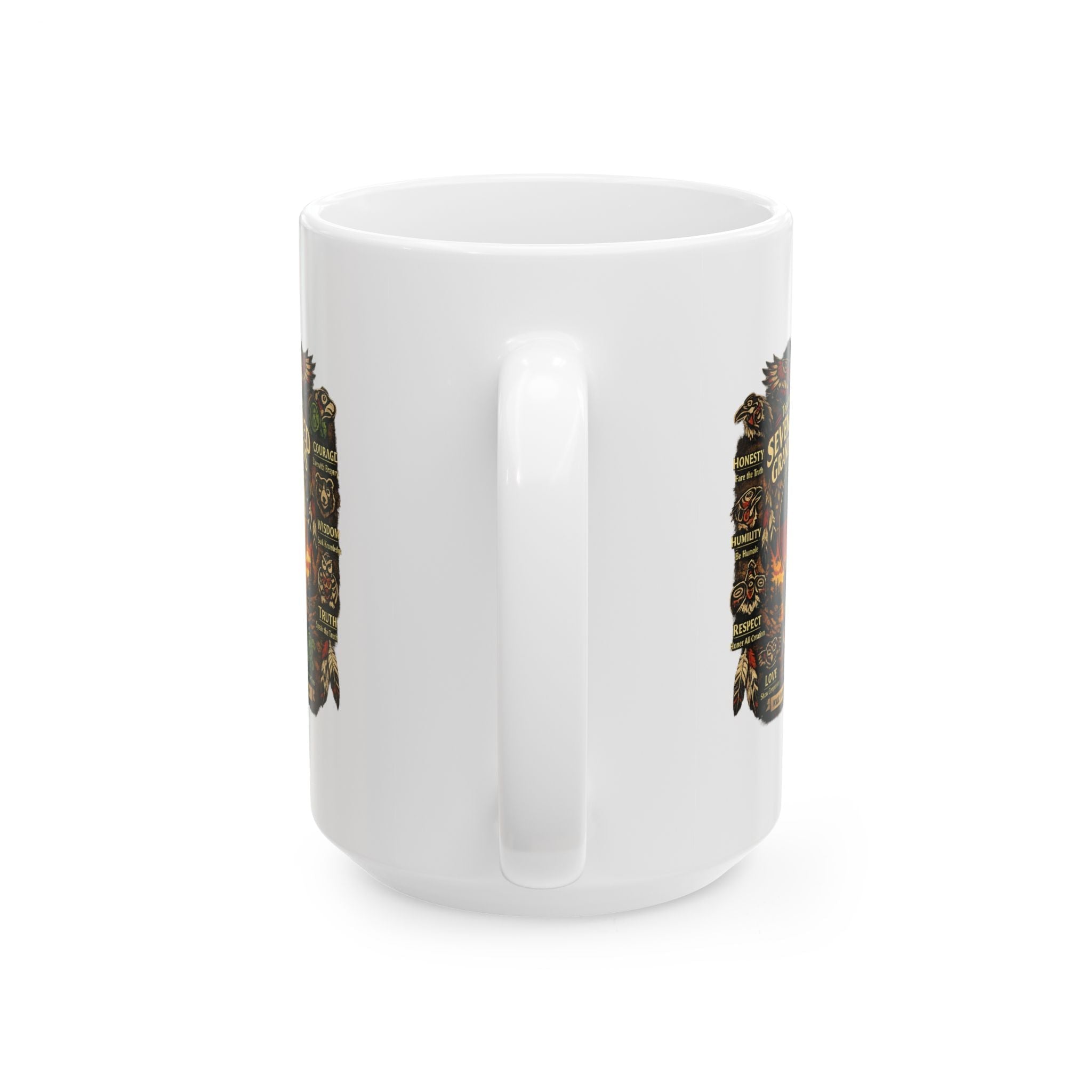 The Seven Sacred Generations Ceramic Mug, (11oz, 15oz)The Seven Sacred Generations Ceramic MugEmber Spirit Apparel