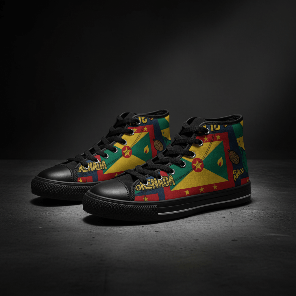 The Spicy Isle - Grenada Flag Women's Classic SneakersEmber Spirit Apparel