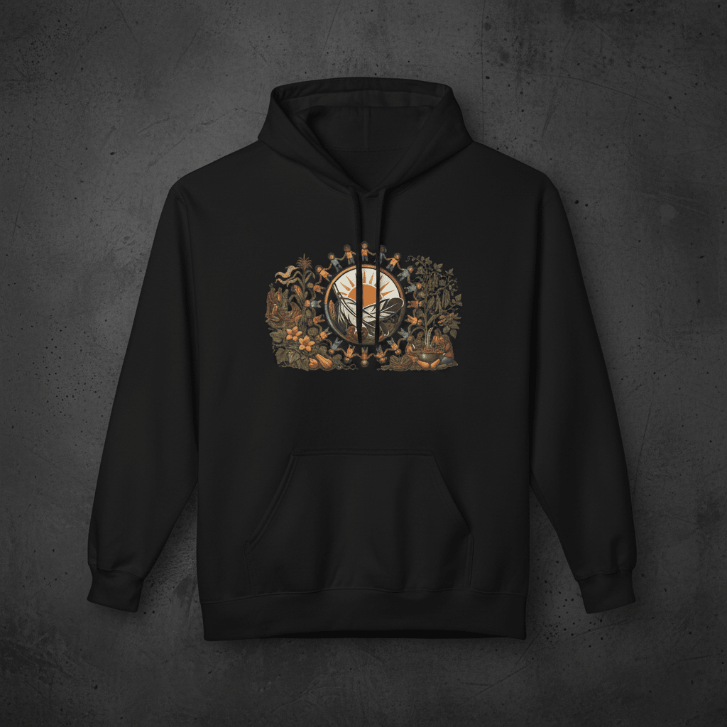 Three Sisters Gathering Hoodie — Growing Together Makes Us StrongerEmber Spirit Apparel