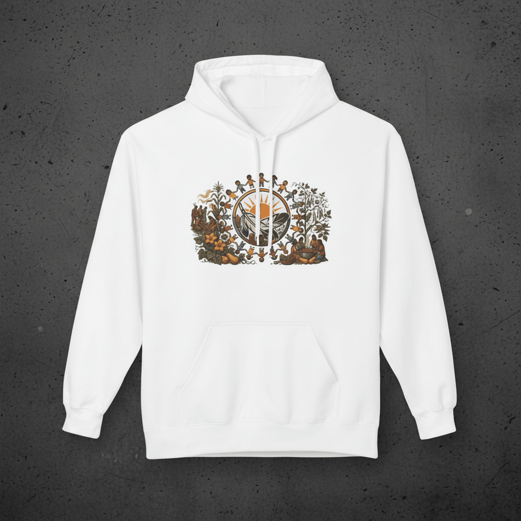 Three Sisters Gathering Hoodie — Growing Together Makes Us StrongerEmber Spirit Apparel