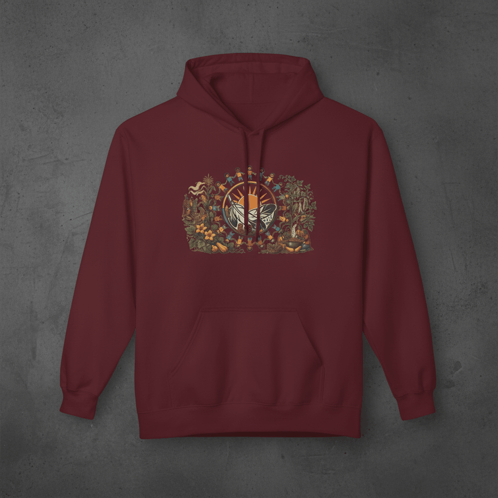 Three Sisters Gathering Hoodie — Growing Together Makes Us StrongerEmber Spirit Apparel