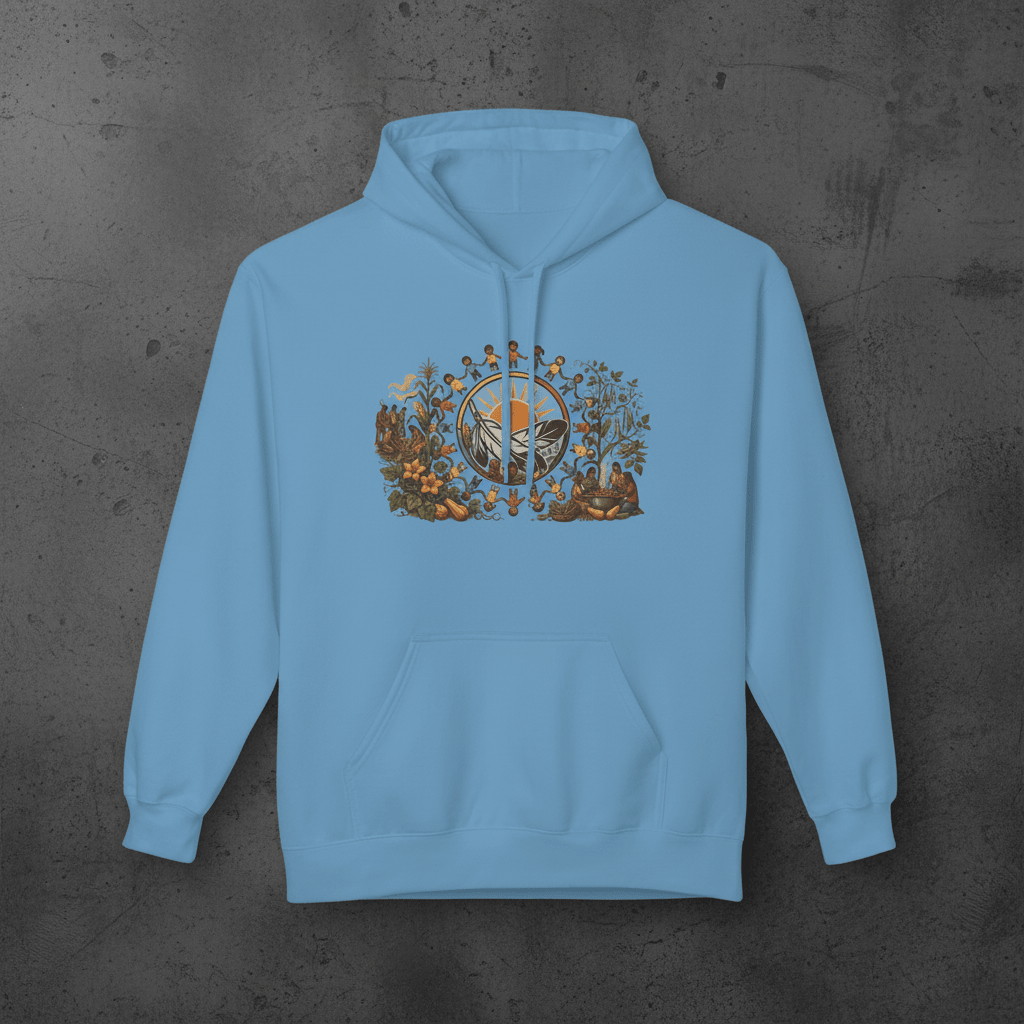 Three Sisters Gathering Hoodie — Growing Together Makes Us StrongerEmber Spirit Apparel