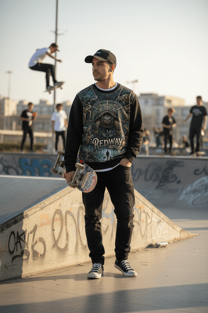 Turtle 'Redway' Lightweight SweatshirtEmber Spirit Apparel